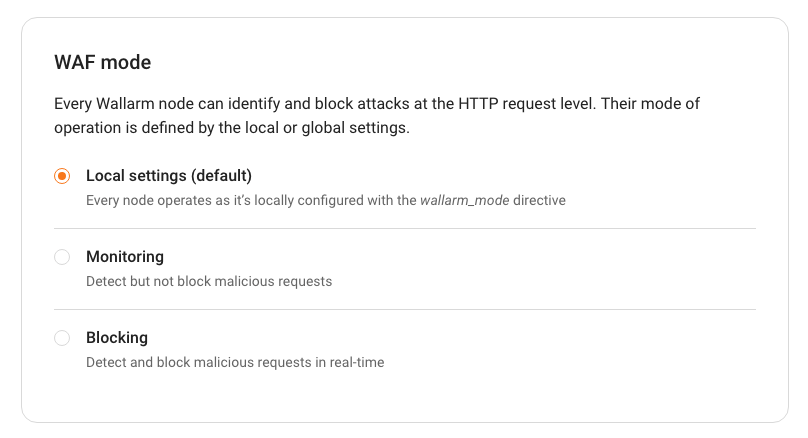 General tab overview