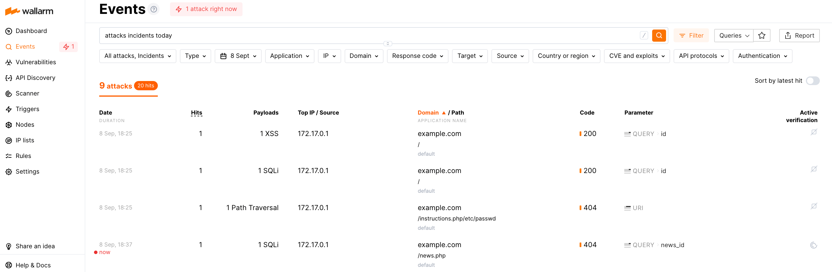 Three attack vectors in UI
